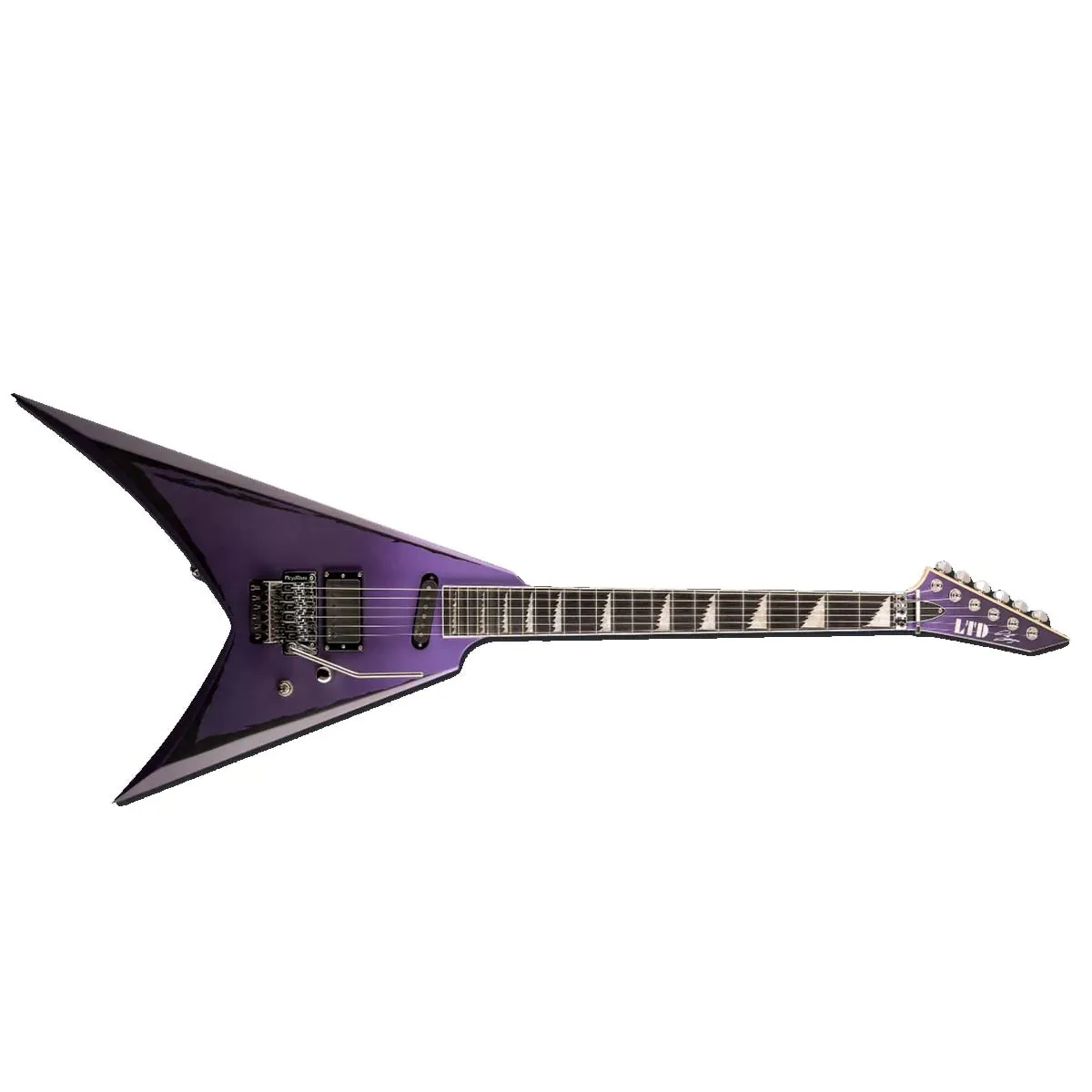 LTD Alexi Laiho Signature Ripped - Purple Fade Satin With Ripped Pinstripes