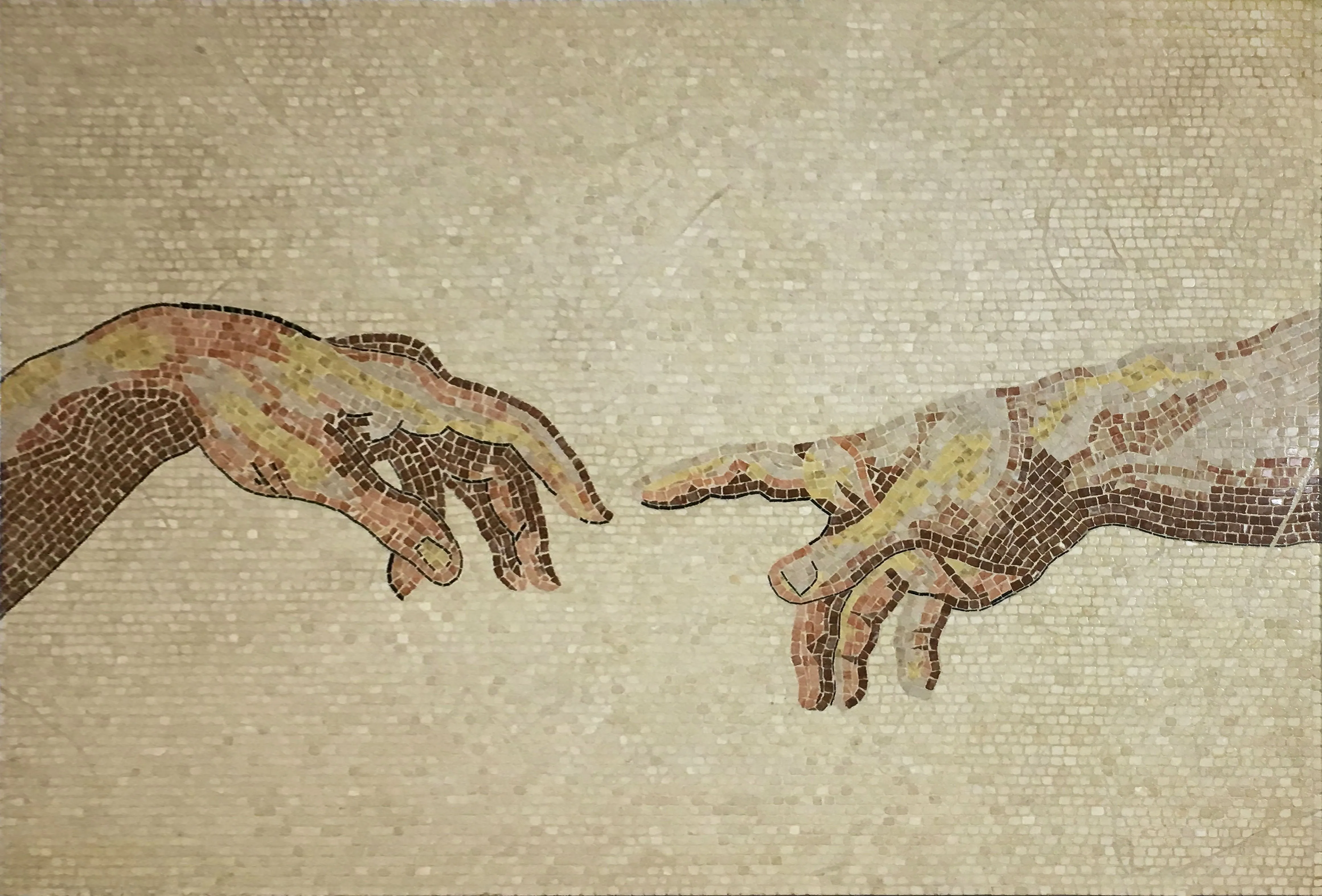 The Creation of Adam Mosaic (Fragment)