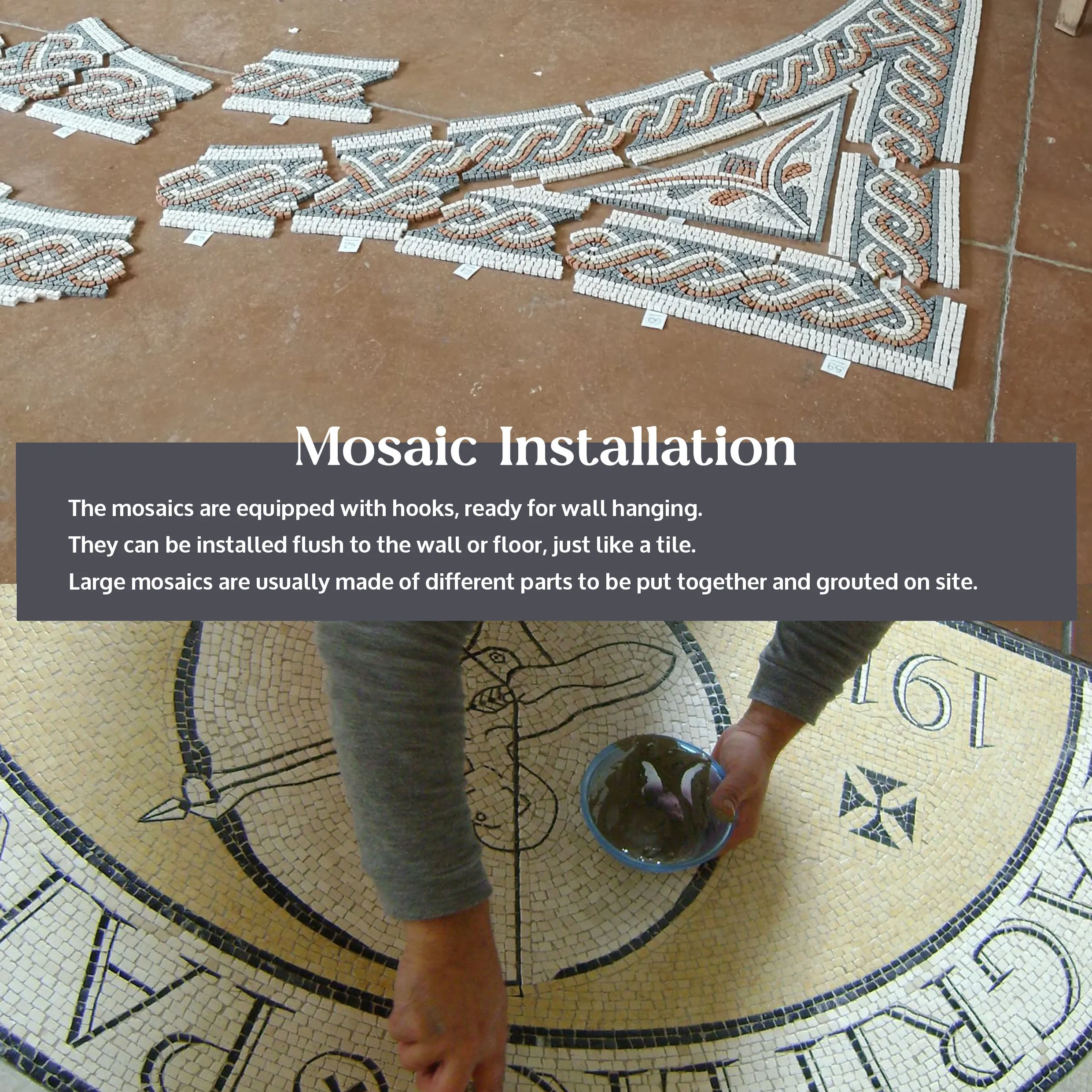 The Creation of Adam Mosaic (Fragment)