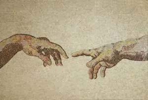 The Creation of Adam Mosaic (Fragment)