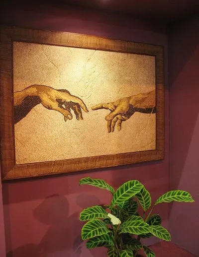 The Creation of Adam Mosaic (Fragment)